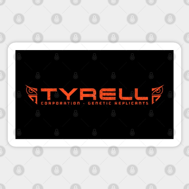 Tyrell Corporation / Fictional Blade Runner Brand Orange Magnet by Hataka